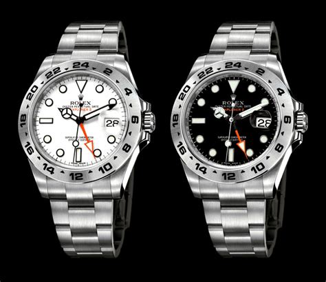 white vs black rolex